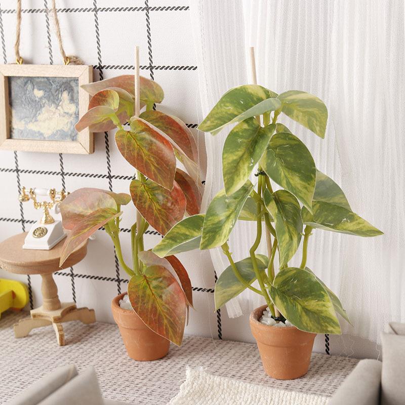 Landscape Bonsai Garden - 1/12 인형집 시뮬레이션 녹색 식물 분재
