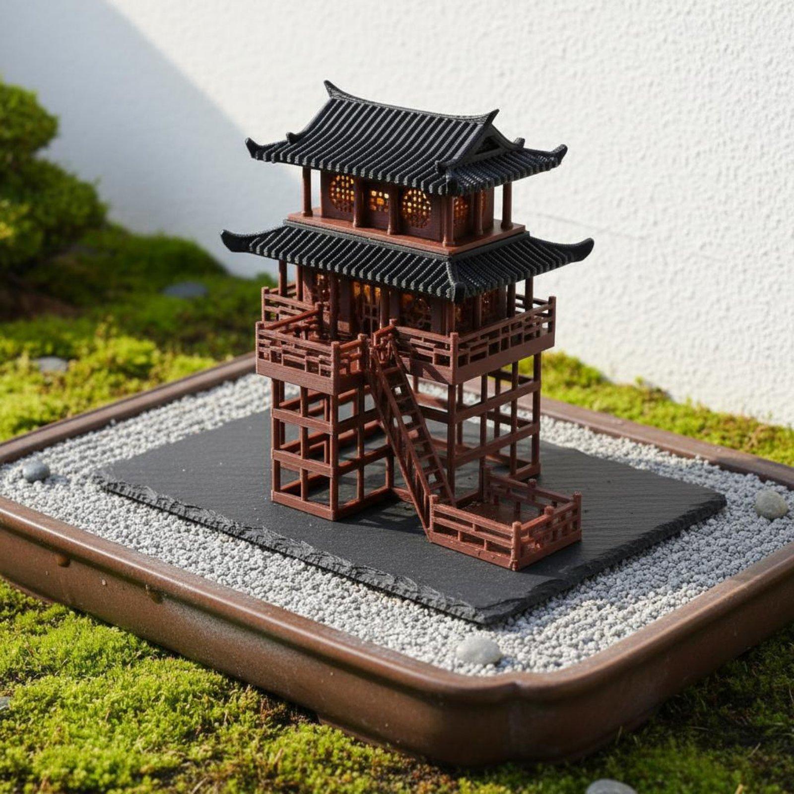 Landscape Bonsai Garden - 분재집 탁상용 플라스틱 탑 미니 마이크로