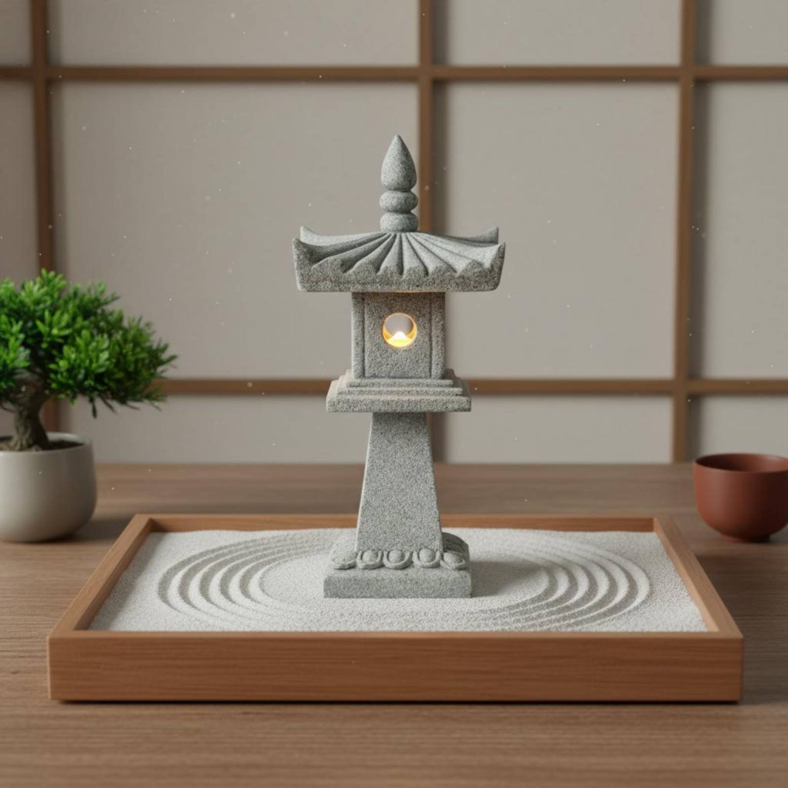 미니어처 석등 고풍스러운 마감 분재 장식 평온한 정원  - Japanese Garden Bonsai 리뷰 및 가격
