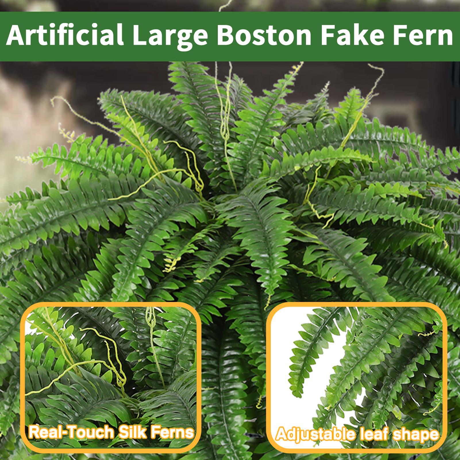 실물 같은 인공 보스턴 고사리 가짜 플라스틱 식물 장식 - Bonsai Garden Boston 리뷰 및 가격