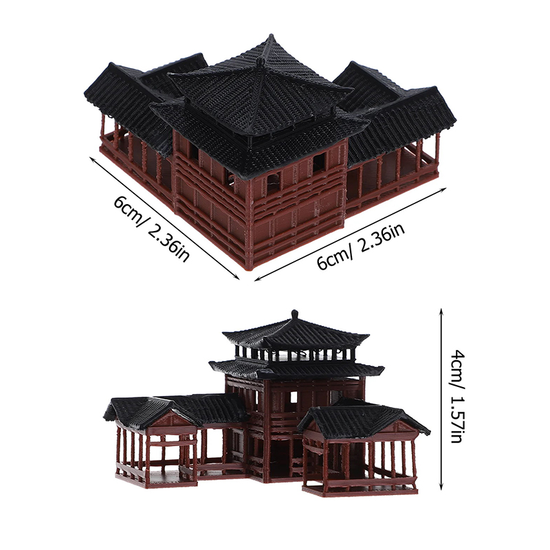 고대 건물 모형 미니어처 일본식 정자 장식 미니어처 선 - Japanese Garden Bonsai 리뷰 및 가격