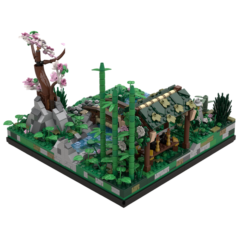 일본 정원 모형, 조립식 블록, 분재, 석등 장식, D - Japanese Garden Bonsai 리뷰 및 가격