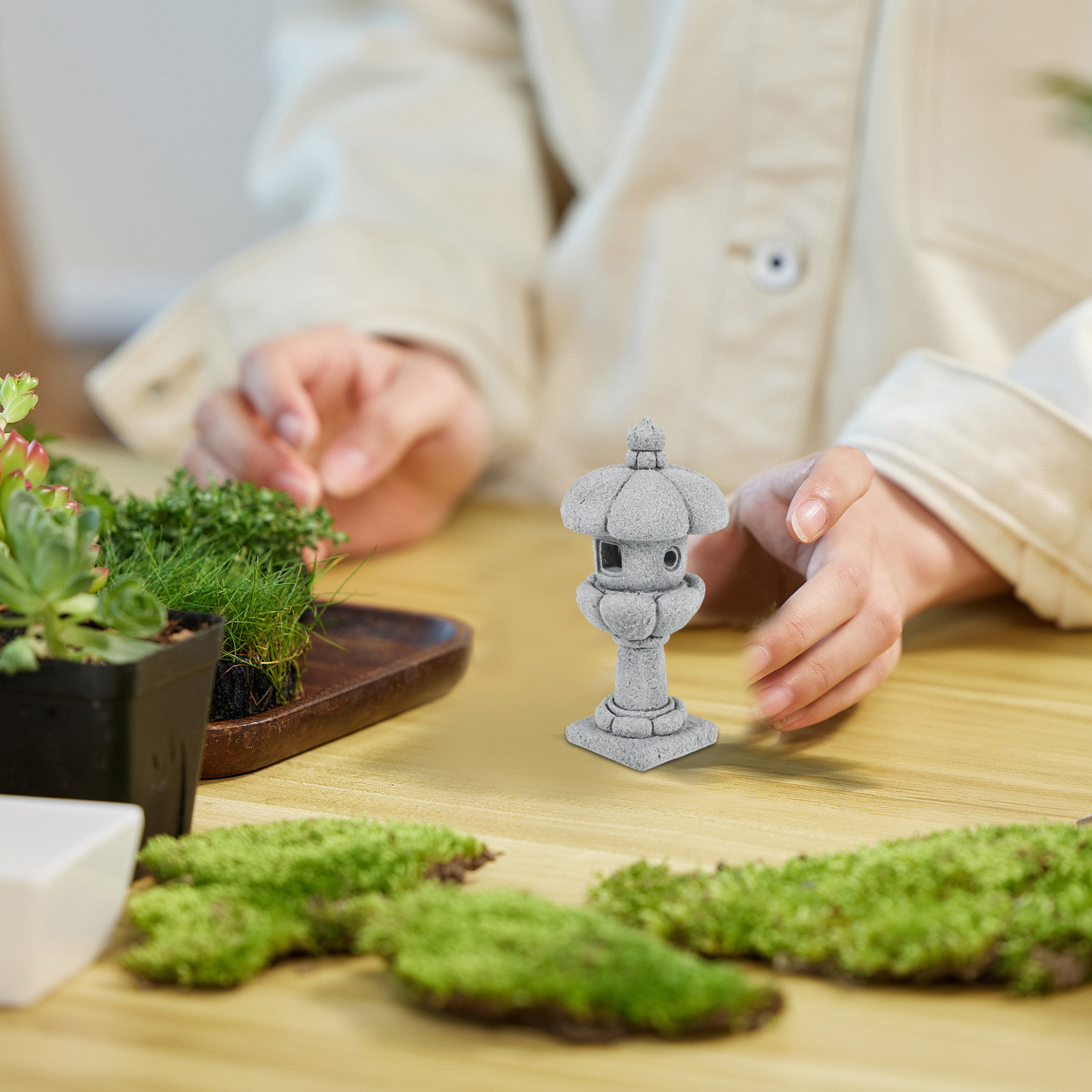 미니어처 석등탑 사암 일본식 젠 가든 장식품(분재, 미 - Japanese Garden Bonsai 리뷰 및 가격