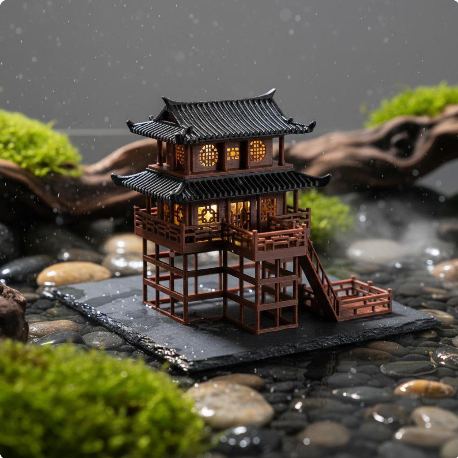 분재집 탁상용 플라스틱 탑 미니 마이크로 풍경 일본 정 - Landscape Bonsai Garden 리뷰 및 가격