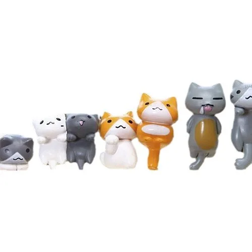 6개/세트 만화 행운의 PVC 고양이 집 정원 분재 장 - First Bonsai Garden 리뷰 및 가격
